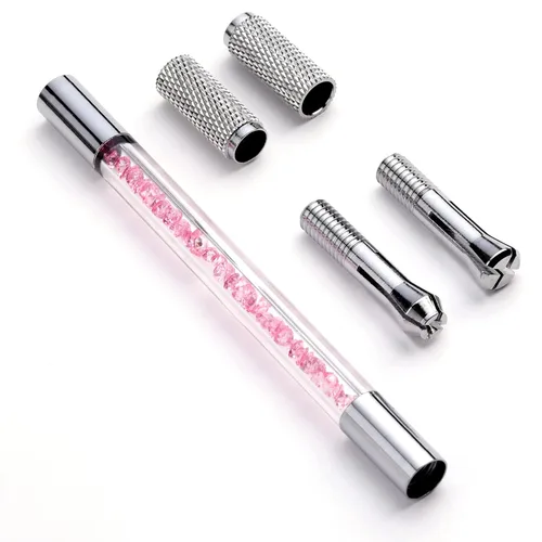 Vista 5 de Charme Princesse Kit de bolígrafo Microblading de doble cara, kit de bolígrafo manual con 20 agujas de pigmento para práctica de cejas, regla