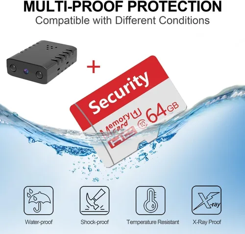 Vista 6 de 【Gratis 64G】 Cámara de batería inalámbrica WiFi más pequeña, cámara de seguridad 1080P, monitor de bebé con grabación de video
