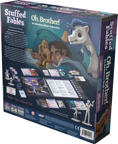 Vista 2 de Juego de mesa de peluche Oh Brother! Expansión del juego de mesa - ¡emocionante aventura narrativa! Juego de estrategia cooperativa para niños