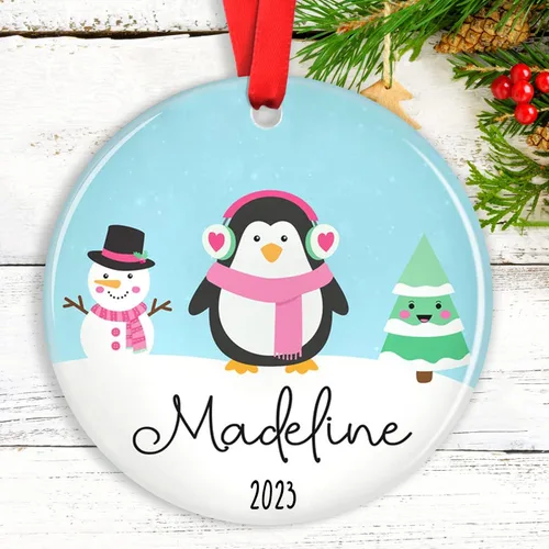 Vista 11 de Adornos de Navidad personalizados para camión volquete, adorno personalizado para bebé, adornos para árbol de Navidad para niños, adornos de camión