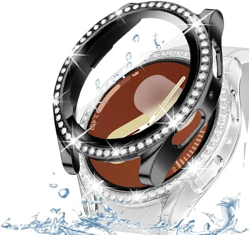 Vista 84 de DEALELE Paquete de 1 + 3 fundas compatibles con Samsung Galaxy Watch 7 Ultra (1.772 pulgadas), funda protectora de policarbonato transparente