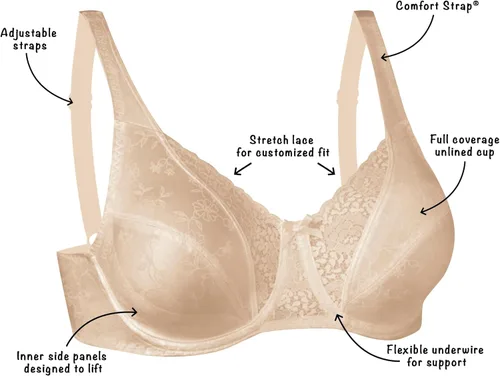 Vista 4 de PLAYTEX womens Secrets Full-figure Underwire Bra, Beautiful Lift Full-coverage Underwire Bra