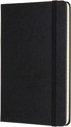 Vista 3 de Moleskine - Cuaderno clásico con tapa dura, tamaño mediano (4.5 x 7 pulgadas), rayado/con líneas, color negro, 208 páginas