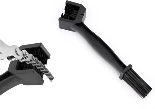 Vista 10 de Ziciner 2 piezas cepillo para cadena de bicicleta o motocicleta, cepillos limpiadores de engranajes de cadena de motocicleta, herramienta universal