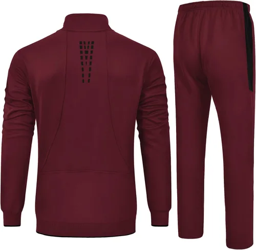 Vista 2 de Rdruko Conjunto deportivo de 2 piezas para hombre, para correr, gimnasio, ropa deportiva