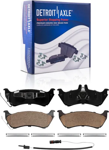 Vista 56 de Detroit Axle - Pinza de disco del lado del acompañante + pastillas de freno de cerámica de repuesto para Lexus HS250H Toyota RAV4 Prius V Scion xB