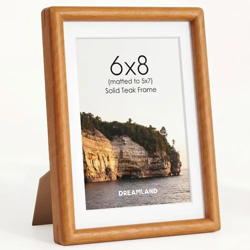 Vista 35 de Dreamland Portarretratos de madera natural de 4 x 6 pulgadas mate a 3.5 x 5 pulgadas, marco de fotos de madera de wengué maciza, hecho a mano