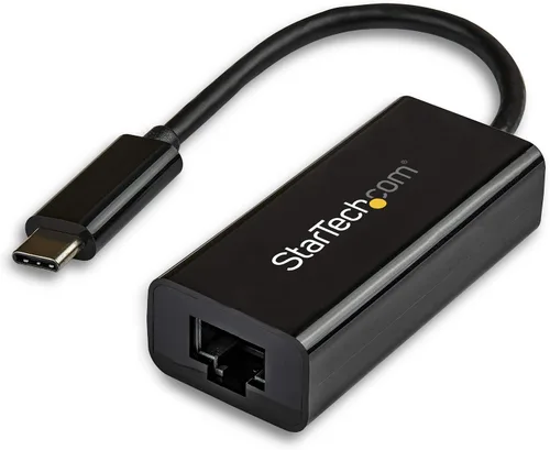 Vista 9 de StarTech adaptador de red de NIC con conexión Gigabit Ethernet y puerto USB, Negro