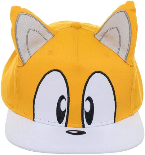 Vista 2 de Bioworld Sonic The Hedgehog Tails Big Face Snapback Sombrero Multi colorido