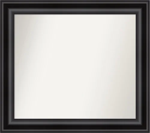 Vista 23 de Amanti Art Espejo personalizado, espejo de baño negro puente, espejo de pared o espejo de tocador de baño sobre el fregadero (26 x 26 pulgadas)