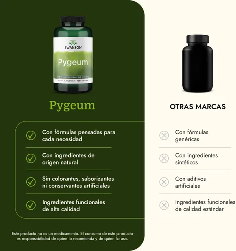 Vista 8 de Pygeum de 0.003 oz, 120 comprimidos, 1