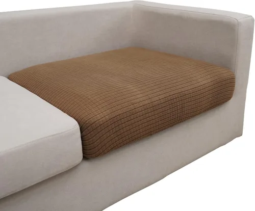 Vista 14 de Eismodra - Funda de sofá modular y en forma de L, funda para chaise longue, funda elástica mágica para sofá de 3 cojines en forma de L, funda