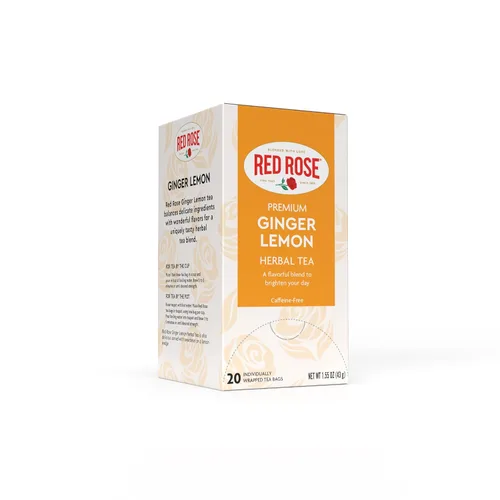 Vista 11 de Red Rose Té de desayuno especialmente mezclado fuerte y robusto té negro con 20 bolsas de té envueltas individualmente por caja que contiene
