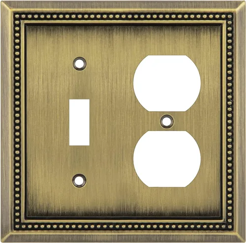 Vista 100 de Henne Bery Sunken Pearls Placa de Pared Decorativa de Servicio Pesado Placa de Interruptor Cubierta de Tomacorriente