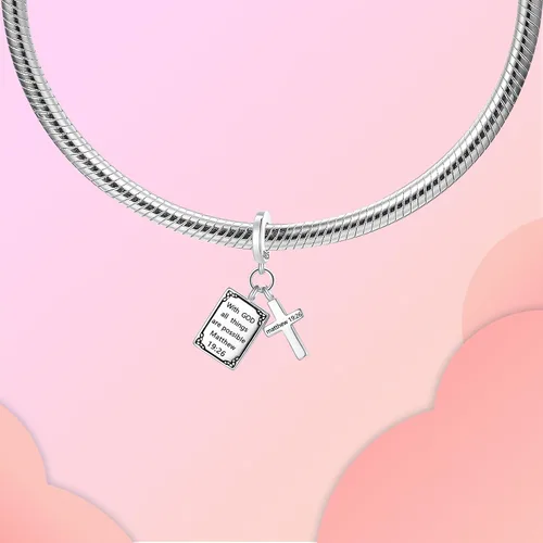 Vista 282 de LUXILLA Abalorio de plata de ley 925 para madre, hija, abuela, para familia, amor, madre, hija, abuela, para pulseras, collares, dijes, abalorios