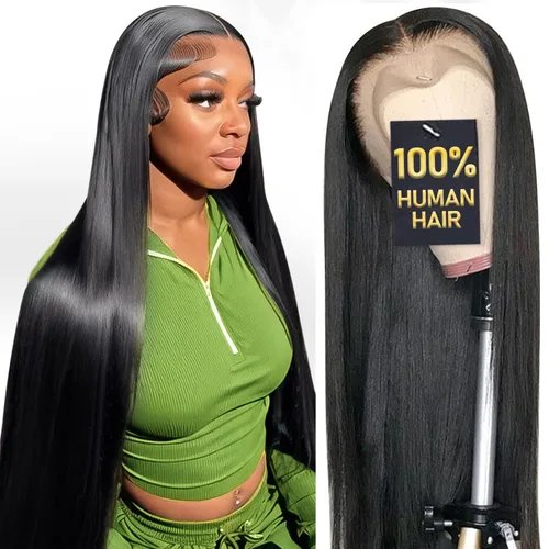 Vista 13 de Pelucas de encaje frontal HD de 13 x 6 pulgadas, densidad del 250 %, cabello humano 100% humano, sin pegamento, pelucas de cabello humano lacio