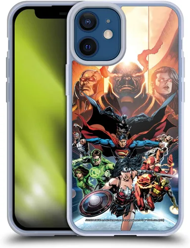 Vista 89 de Head Case Designs Funda de gel con licencia oficial de la Liga de la Justicia DC Comics #10 Darkseid War Comic Book Cover