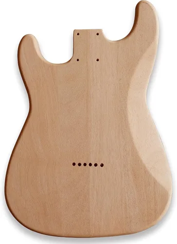 Vista 3 de DIY 12 cuerdas ST estilo guitarra eléctrica kits caoba cuerpo arce cuello usted construye la guitarra