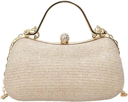 Vista 12 de Bolso de mano con diamantes de imitación para mujer Bolso cruzado convertible de noche y fiesta Citas de graduación de boda