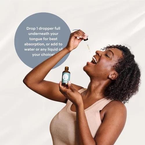 Vista 5 de Drop Vitamina D3 + K2 gotas líquidas, 1000 UI Vegan D3 de liquen, 45 mcg K2 (MK-4 y MK-7), con aceite de coco MCT orgánico, apoyo óseo e