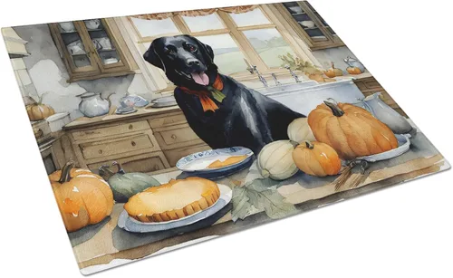 Vista 68 de Caroline's Treasures DAC1720LCB Affenpinscher - Tabla de cortar de vidrio con calabazas para cocina de otoño, grande, decorativa, de vidrio