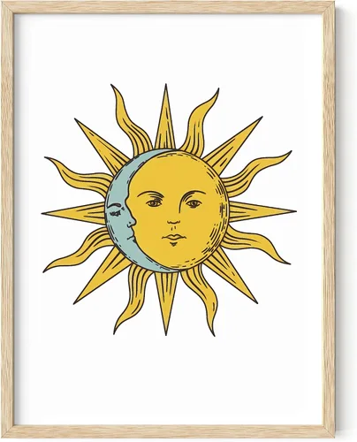Vista 58 de HAUS AND HUES Póster de chakras, arte de pared zen espiritual, decoración de meditación, tabla de 7 chakras (marco beige, 12 x 16)