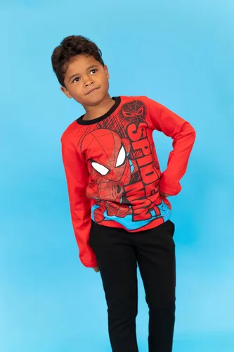 Vista 2 de Marvel Paquete de 2 camisetas gráficas de manga larga de Avengers Spider-Man