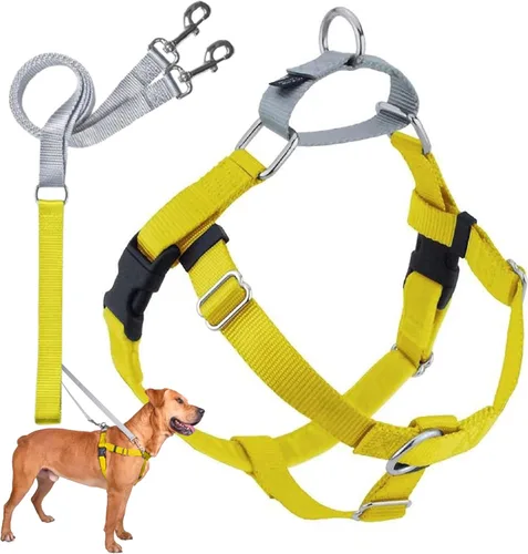 Vista 28 de 2 Hounds Design Freedom - Arnés para perro sin tirones, arnés ajustable y correa, fácil de caminar y control cómodo, se adapta a perros pequeños