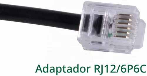 Vista 2 de DB9 Serial RS232 a RJ12 6P6C Cable adaptador para APC PDU 940-0144A