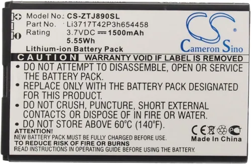 Vista 4 de VINTRONS - Batería de 1500 mAh para ZTE Jetpack 890L 4G LTE, Jetpack 4G LTE, Hotspot 890L
