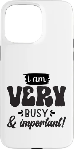 Vista 31 de Very Busy & Important Retro Groovy Text Design Case for iPhone 17