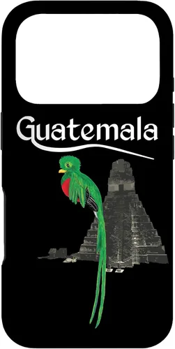 Vista 30 de Guate Quetzal Guatemala Maya Antigua Tikal Coban Volcan Cafe - Carcasa para iPhone 17