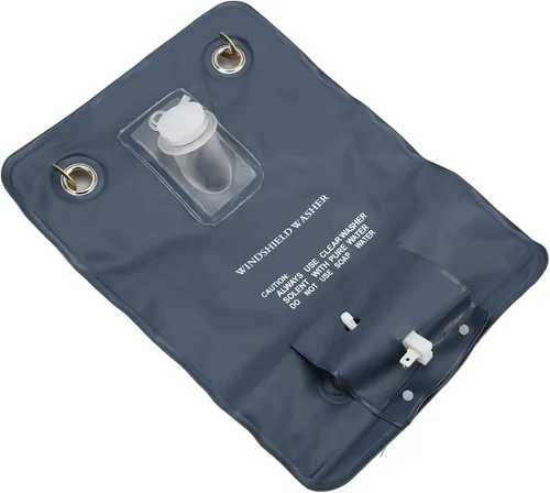 Vista 8 de Bomba de lavado de parabrisas de automóvil, kit de lavado de parabrisas fácil de reemplazar, práctico kit de bolsa de lavadora con bomba
