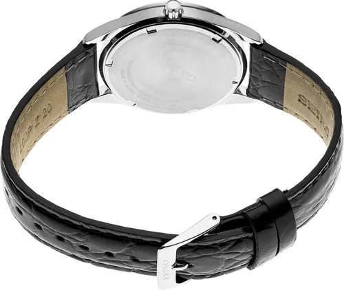 Vista 3 de SEIKO Reloj de vestir de cuarzo para hombre con correa de acero inoxidable, plata, 13 (Modelo SUR365), plateado