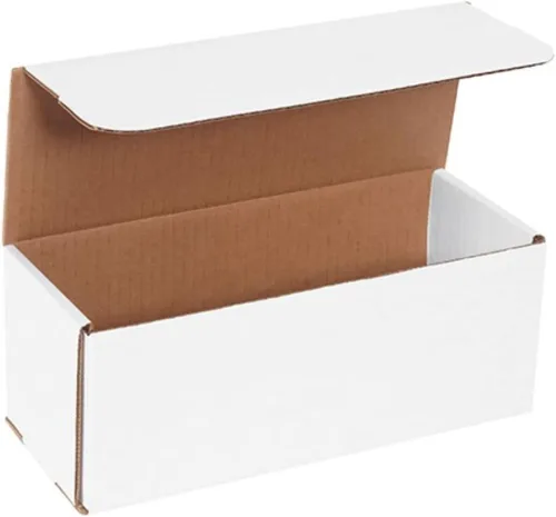 Vista 13 de Secure Seal Cajas de envío – Sobres de cartón corrugado plegable blanco de 4 x 3 x 2 pulgadas – Embalaje de cartón corrugado plegable blanco
