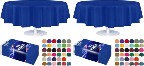 Vista 58 de Mantel de plástico de alta calidad - 54 in. x 108 pulgadas. Grandipity - Mantel rectangular (6 y 12 unidades), Agua (Aqua) Aqua Plastic table