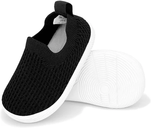 Vista 3 de Zapatos de bebé para niño y niña, zapatos para caminar sin cordones para bebés, zapatos para primeros pasos, 6, 9, 12, 15, 18, 24 meses