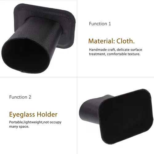 Vista 4 de Ciieeo 2 unids soporte de gafas de cuero soporte de gafas caso para escritorio, mesita de noche