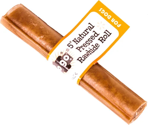 Vista 2 de GOGO Hueso de perro de cuero crudo prensado de 5" (160 unidades)