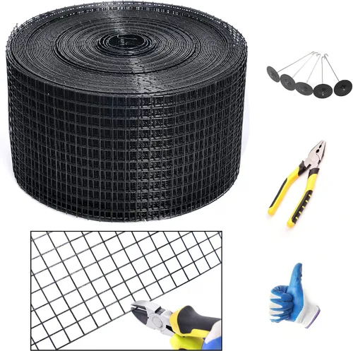 Vista 8 de Protección para Panel Solar, Rollo de 10 cm X 30 m de Malla Protectora para Panel Solar con Recubrimiento de PVC, Disuasorio de Palomas Negras