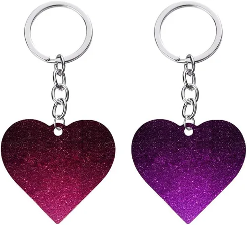 Vista 3 de Molde de silicona con forma de corazón grande, dijes de llavero de corazón de amor, moldes de resina epoxi, moldes de fundición con agujero