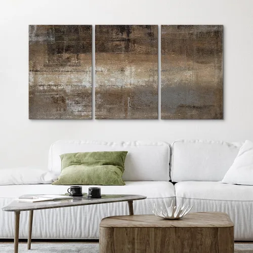 Vista 349 de wall26 Lienzo enmarcado para pared, juego de arte de acuarela pastel, paisaje rural, ilustraciones con formas abstractas, arte moderno, decorativo