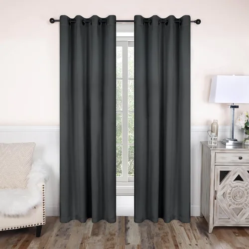Vista 20 de Superior Cortinas opacas, oscurecimiento de habitación, dormitorio, sala de estar, bloqueo solar, térmico, clásico moderno con bolsillos para barra