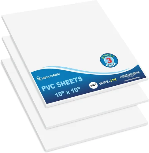 Vista 19 de Mega Format Hojas de plástico de PVC expandido – Hoja negra rígida de 5 x 7 pulgadas para manualidades, señalización y exhibiciones – Sintra Negro