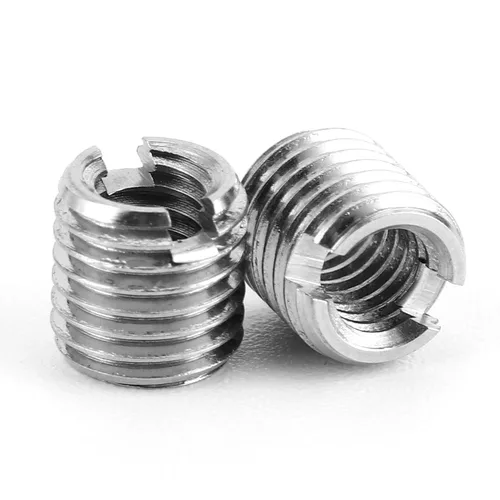 Vista 43 de 10 piezas de inserción de rosca autorroscante, tuerca reductora de acero inoxidable de 0.236 in hembra M3x0.0.197 in macho M5x0.0.315 in
