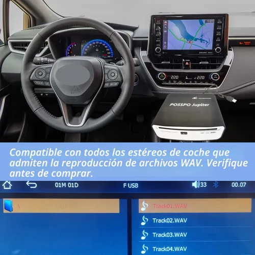 Vista 6 de Jupiter - Reproductor de CD USB para coche portátil, DVD para PC