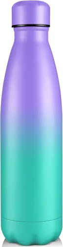 Vista 29 de Volhoply Botellas de agua aisladas de 25 onzas, paquete de 1/2/4, termo de acero inoxidable de doble pared que mantiene el frío y el calor, botella