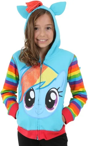 Vista 2 de My Little Pony - Sudadera con capucha con cremallera para niñas