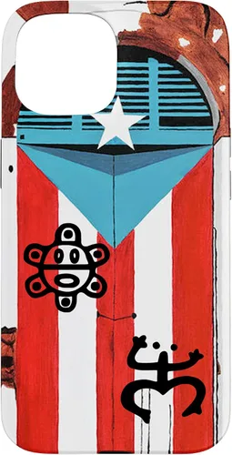 Vista 6 de Funda con diseño de bandera de Puerto Rico Coqui Sun Taíno, Boricua Pride Cover Case para iPhone 17