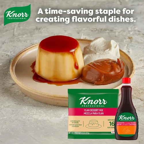 Vista 2 de Knorr Professional - Paquetes de mezcla de postre de flan de caramelo y crema, 8 onzas, paquete de 6 0.00 oz de grasa trans, vegetariano, 96